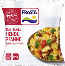 Rustikale Hendlpfanne mit Bratkartoffeln