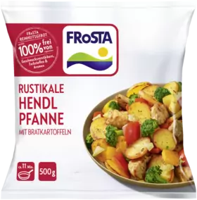 Rustikale Hendlpfanne mit Bratkartoffeln