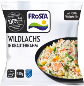 Wildlachs in Kräuterrahm