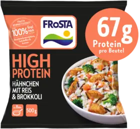High Protein Hähnchen mit Reis und Brokkoli