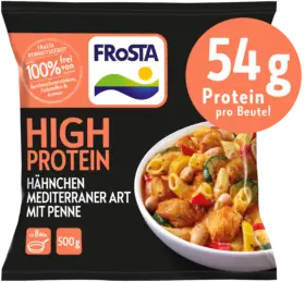 High Protein Hähnchen mediterraner Art mit Penne