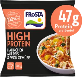 High Protein Hähnchen mit Reis & Wokgemüse