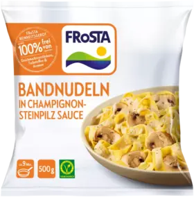 Bandnudeln in Champignon-Steinpilz Sauce