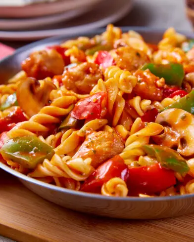 Hähnchen Gulasch Pfanne